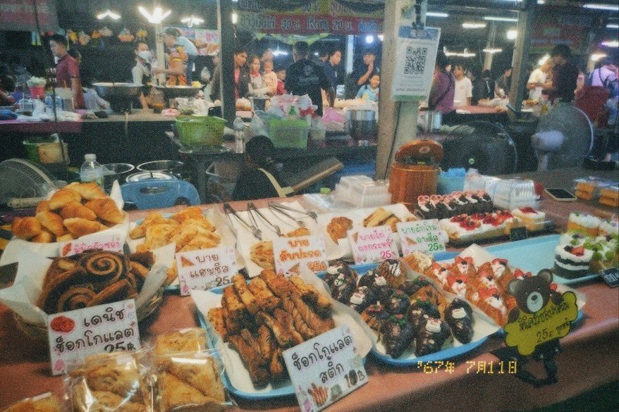 ตลาด,ของกิน,ตลาดแพไม้