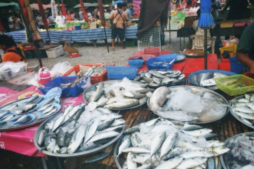 ตลาด,ของขาย,ตลาดเย็นหัวหิน