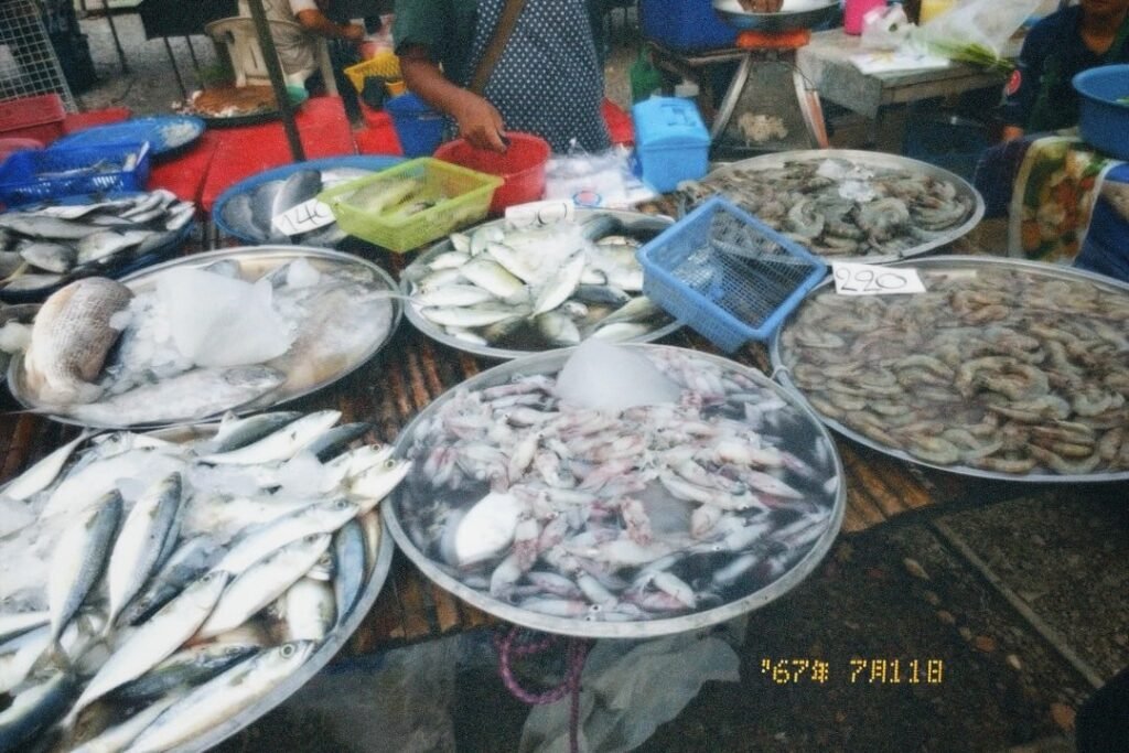 ตลาด,ของขาย,ตลาดเย็นหัวหิน